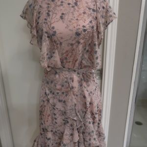 Chelsea & Violet pink printed floral dress size M